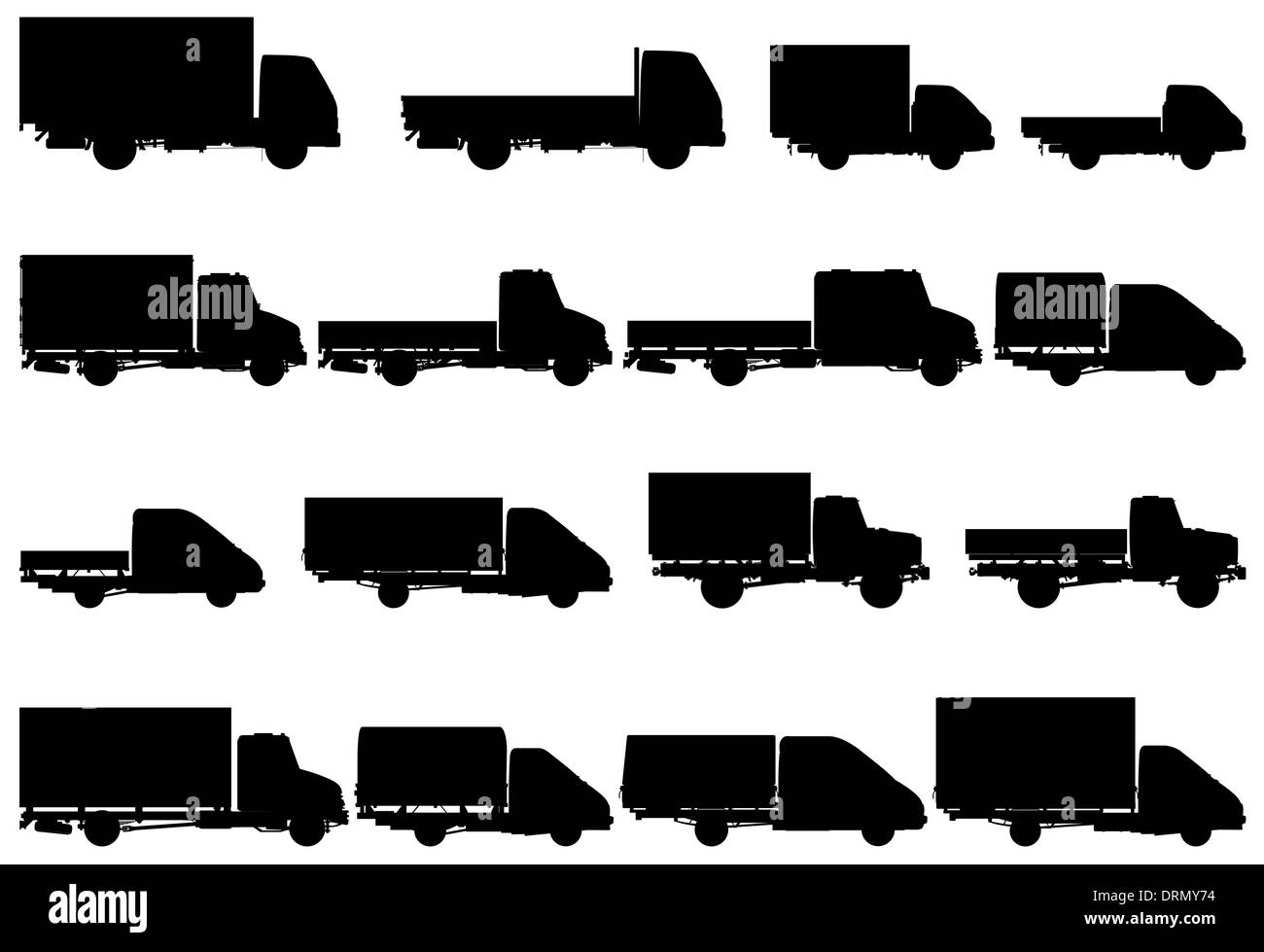Jeu de camion de livraison / Banque D'Images