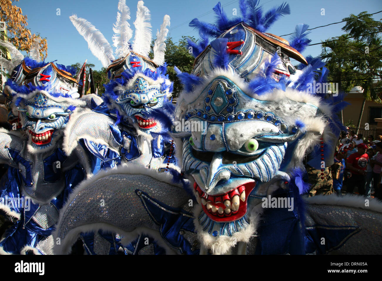 Carnaval Vegano dans la ville de La Vega, République dominicaine. Banque D'Images