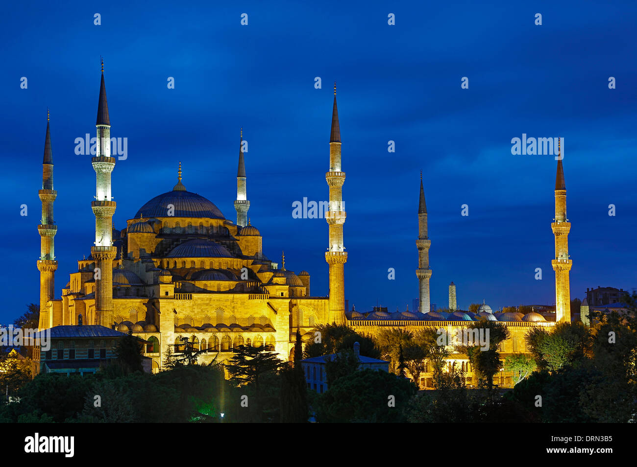 La mosquée bleue, Istanbul, Turquie Banque D'Images