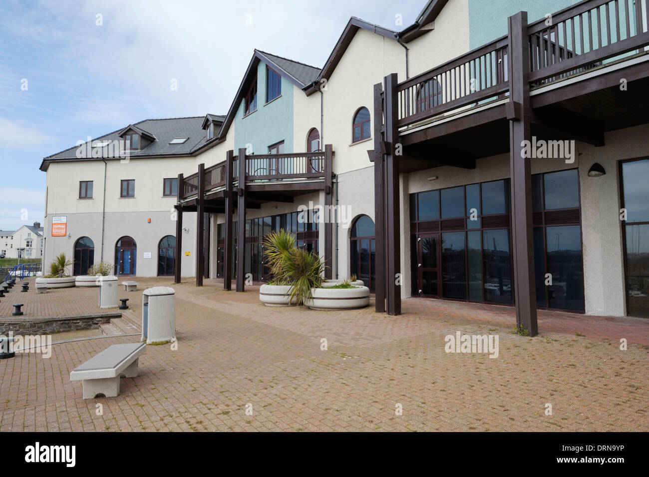 Vide, bâtiment inutilisé, Aberystwyth, Pays de Galles, Royaume-Uni Banque D'Images