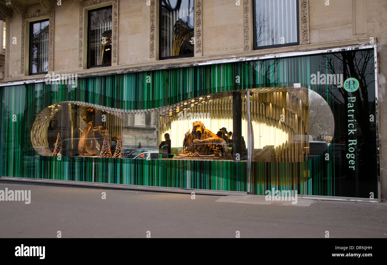 Façade de Patrick Roger , le chocolat, Chocolatier, magasin, boutique,  artiste du chocolat à Paris, France Photo Stock - Alamy