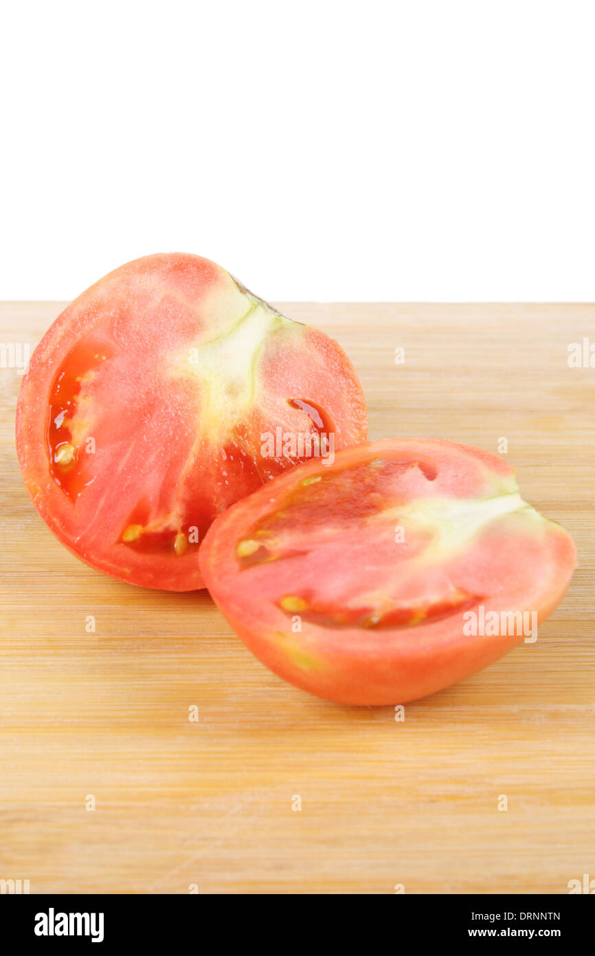 la tomate coupée Banque D'Images