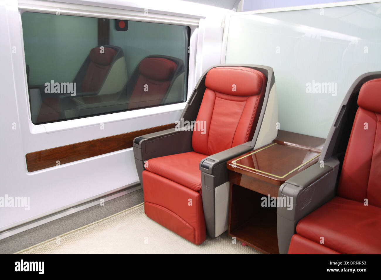 Les sièges des trains à grande vitesse Banque D'Images