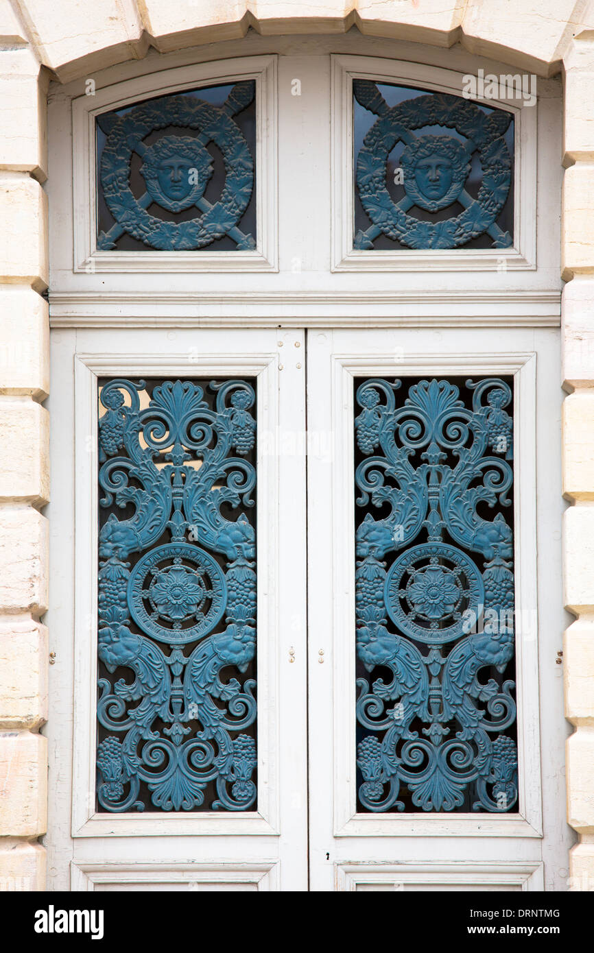 Aux éléments en fer forgé au Palais Ducal, Palais des Ducs et des Etats de Bourgogne, à Dijon en Bourgogne Banque D'Images