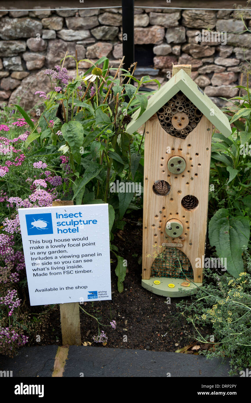Maison des insectes ; Leighton Moss RSPB ; réserver ; Grèce ; UK Banque D'Images