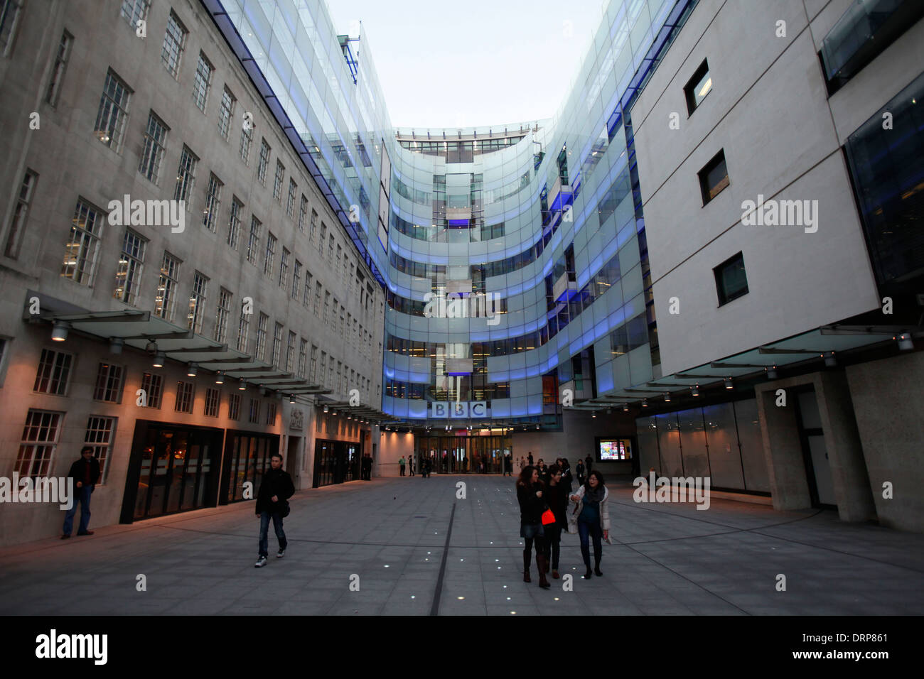 Une vue générale des nouvelles BBC Broadcasting House Banque D'Images