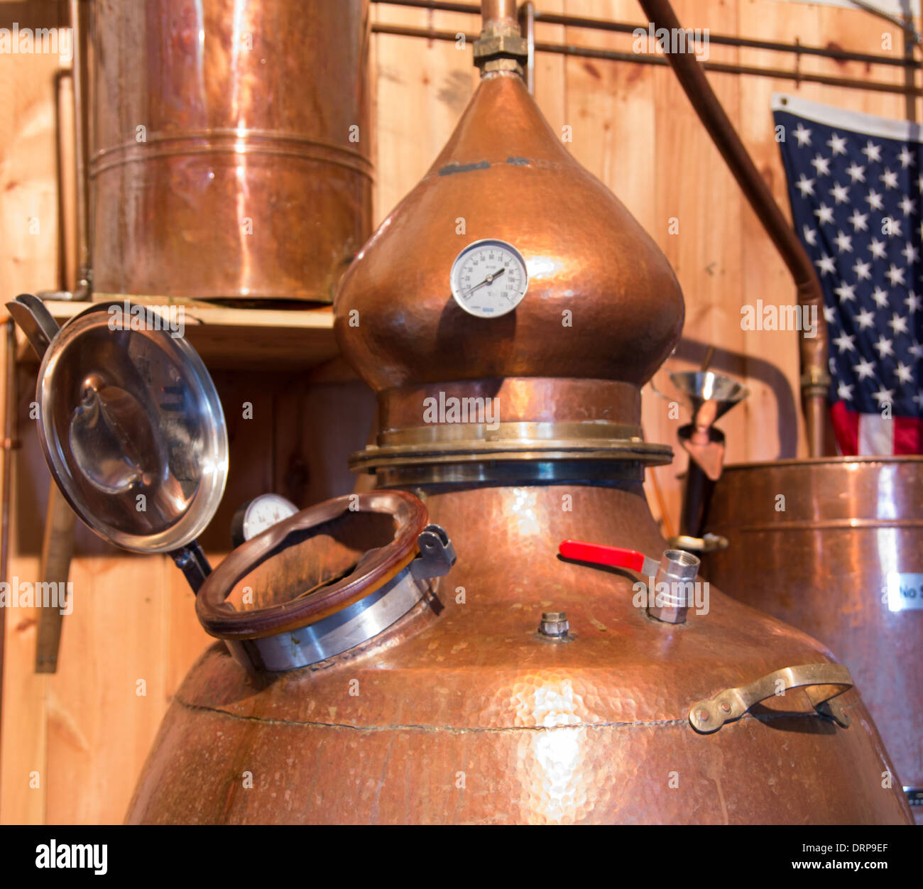 L'alcool distillerie micro Banque D'Images