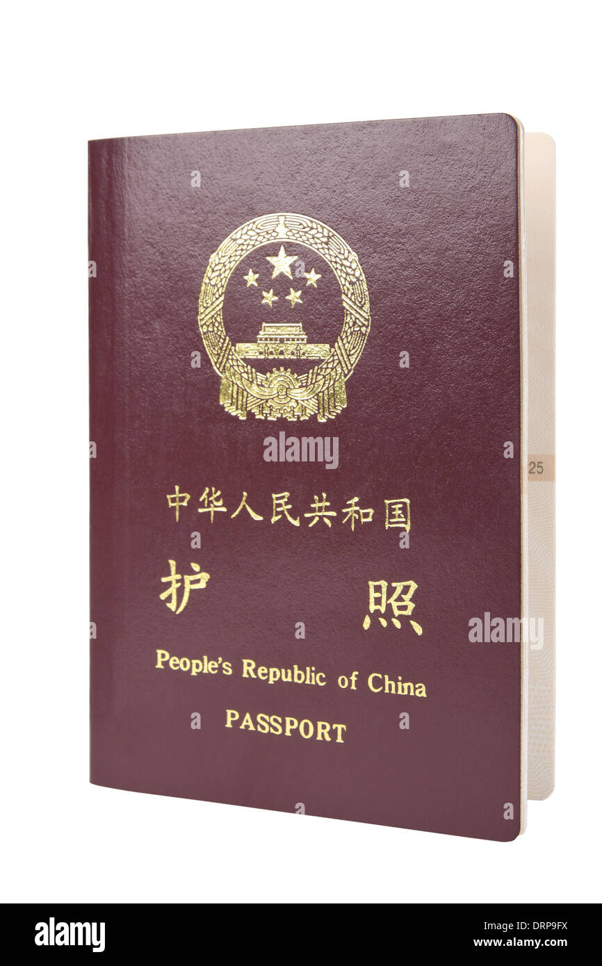 Passeport chinois Banque D'Images