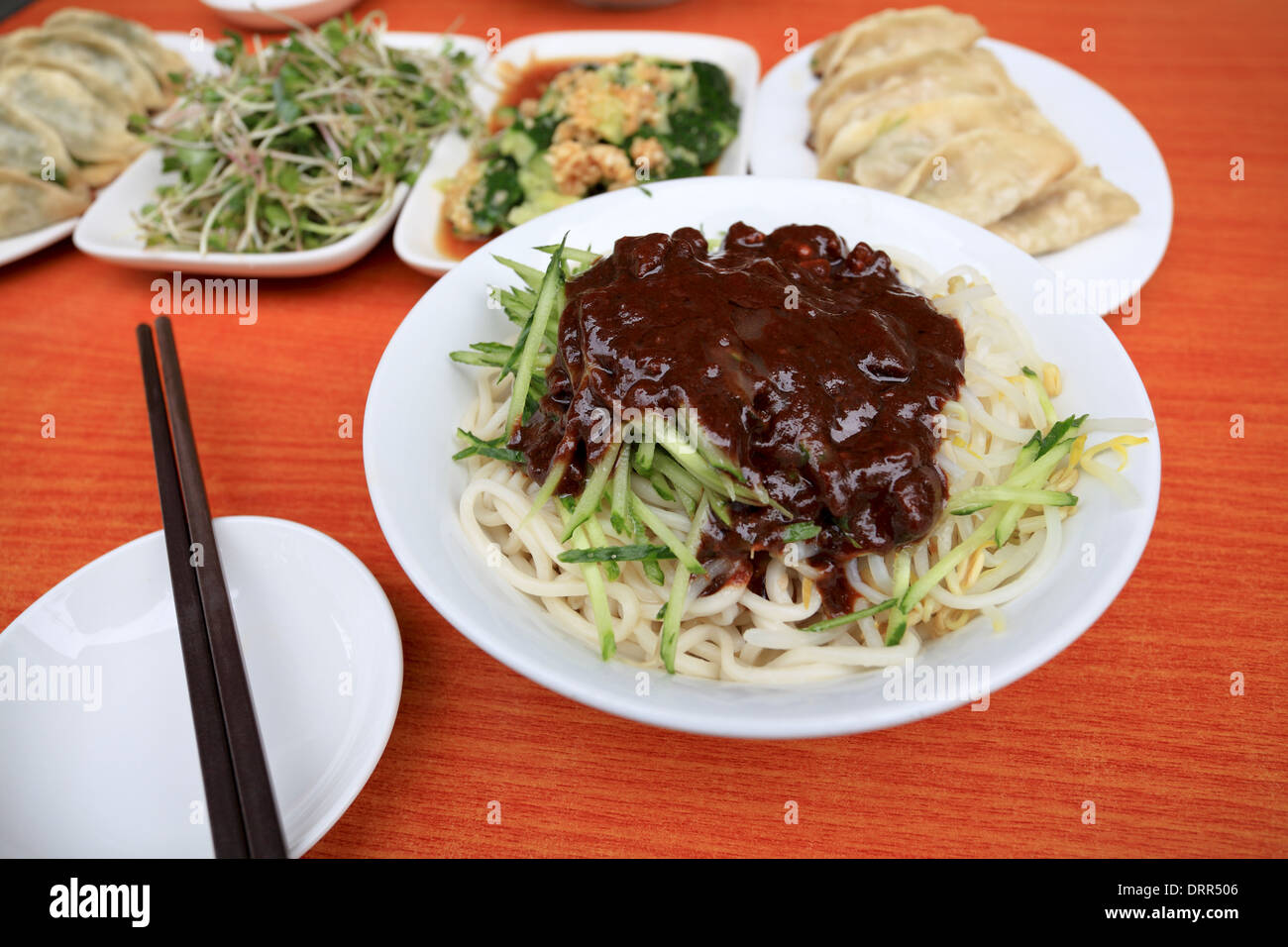 La pâte de soja nouilles Banque D'Images