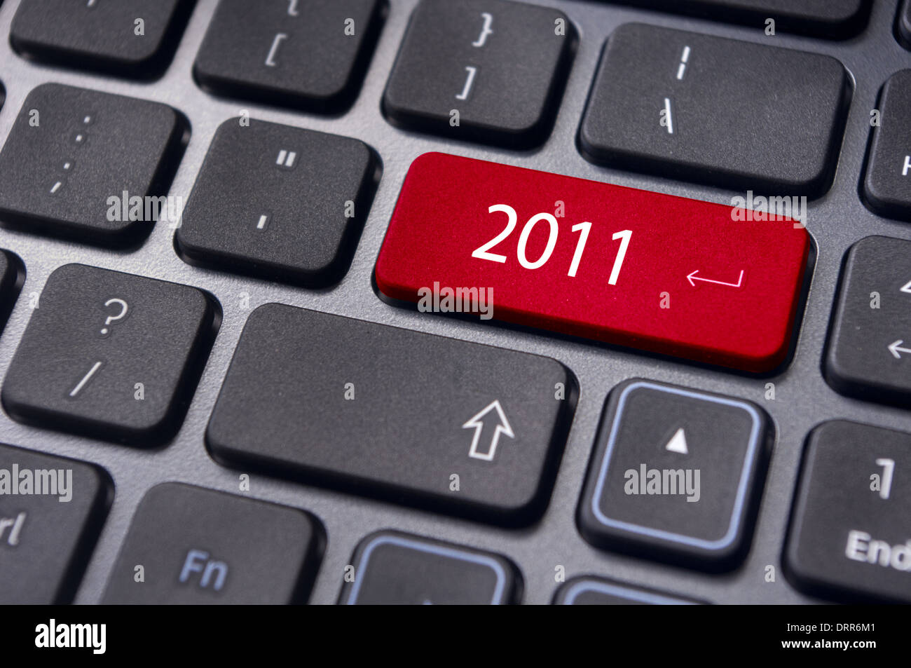 Nouvel an 2011, les concepts de clavier Banque D'Images