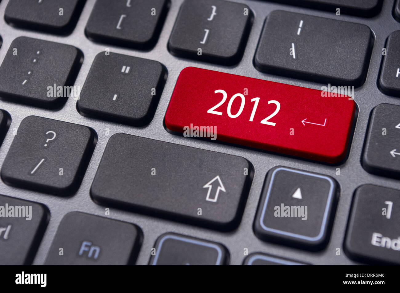 Année 2012, concepts de clavier Banque D'Images