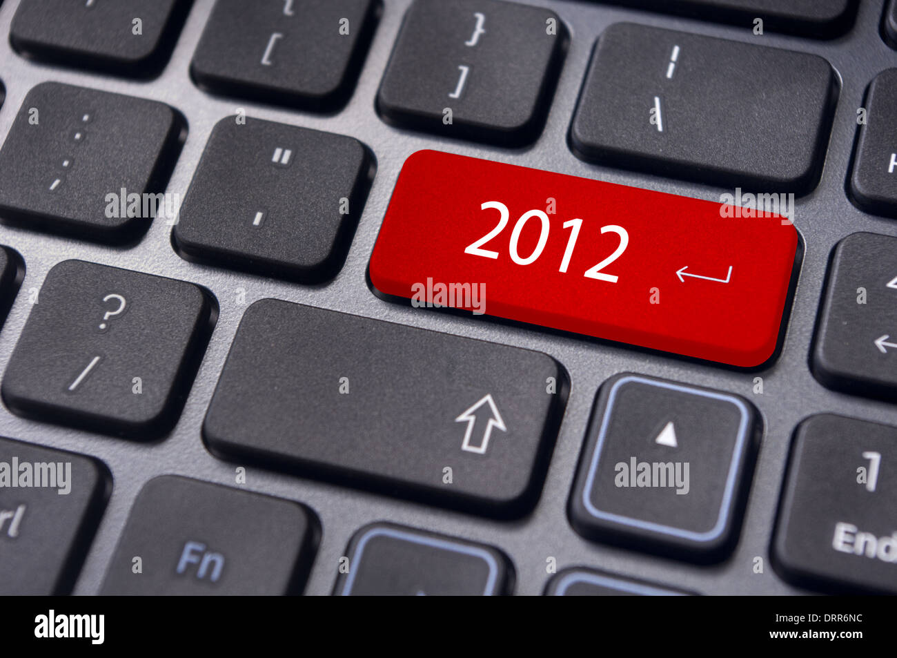 Année 2012, concepts de clavier Banque D'Images