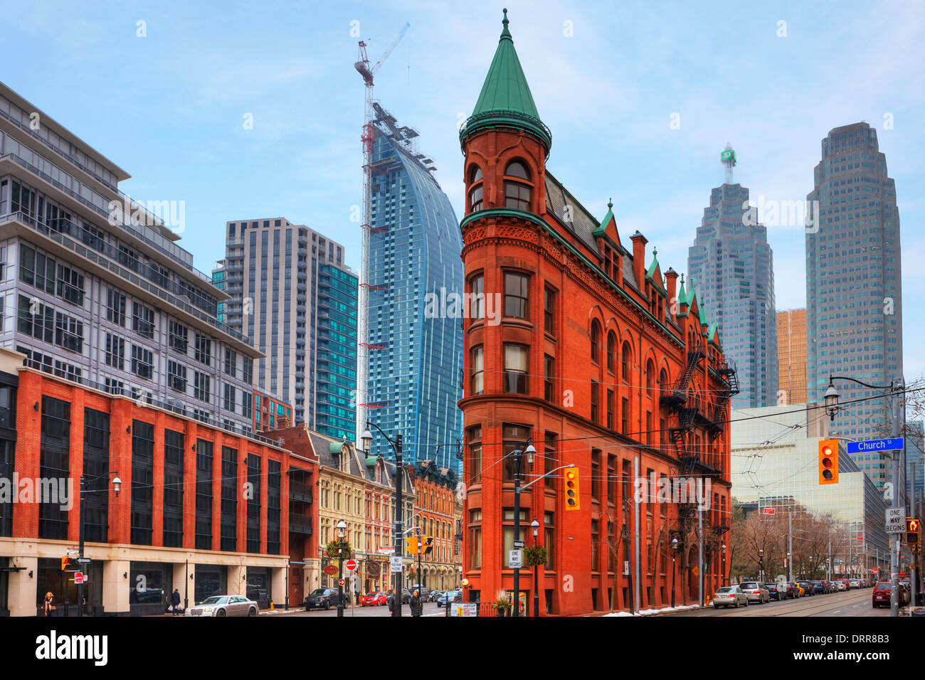 Immeuble Gooderham, Toronto, Ontario, Canada Banque D'Images