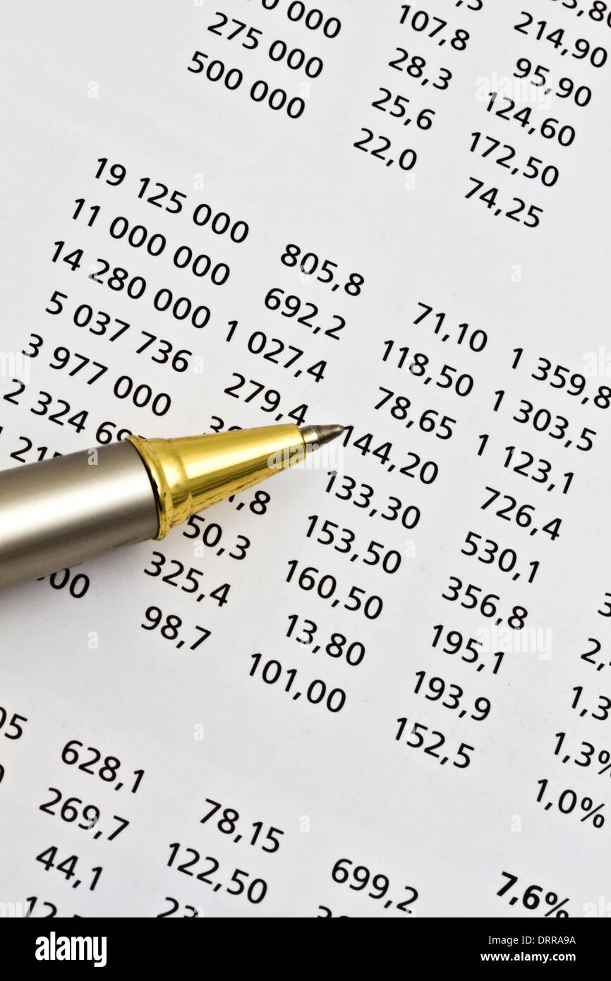 Analyse de données Banque D'Images