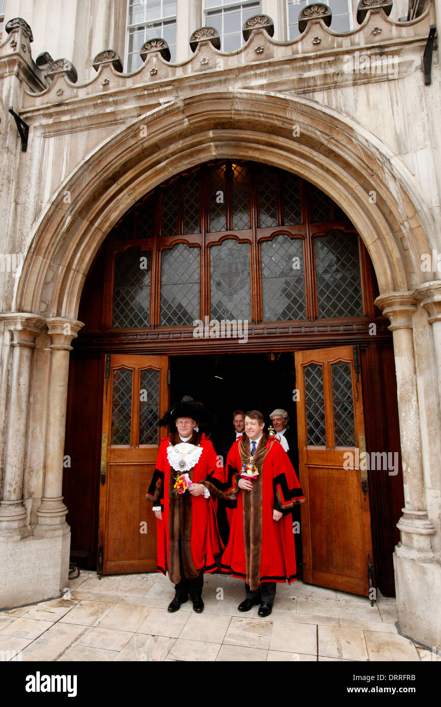 Roger Gifford, le nouveau Maire Banque D'Images