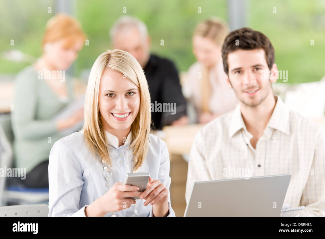 Portrait d'étudiant businesspeople in office Banque D'Images