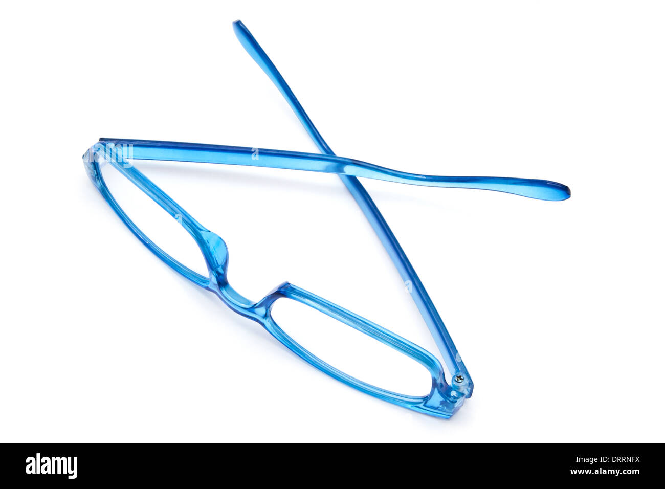 Verres bleus Banque D'Images