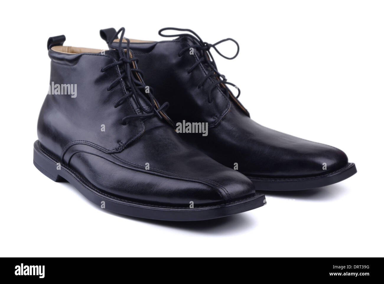 Chaussures d'automne sur un fond blanc Banque D'Images