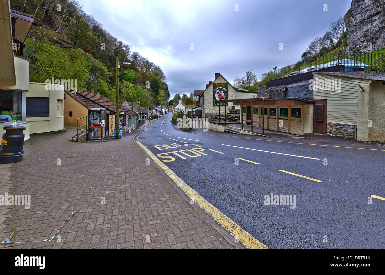 Les gorges de Cheddar est une gorge de calcaire dans les collines de Mendip, près du village de Cheddar dans le Somerset Banque D'Images