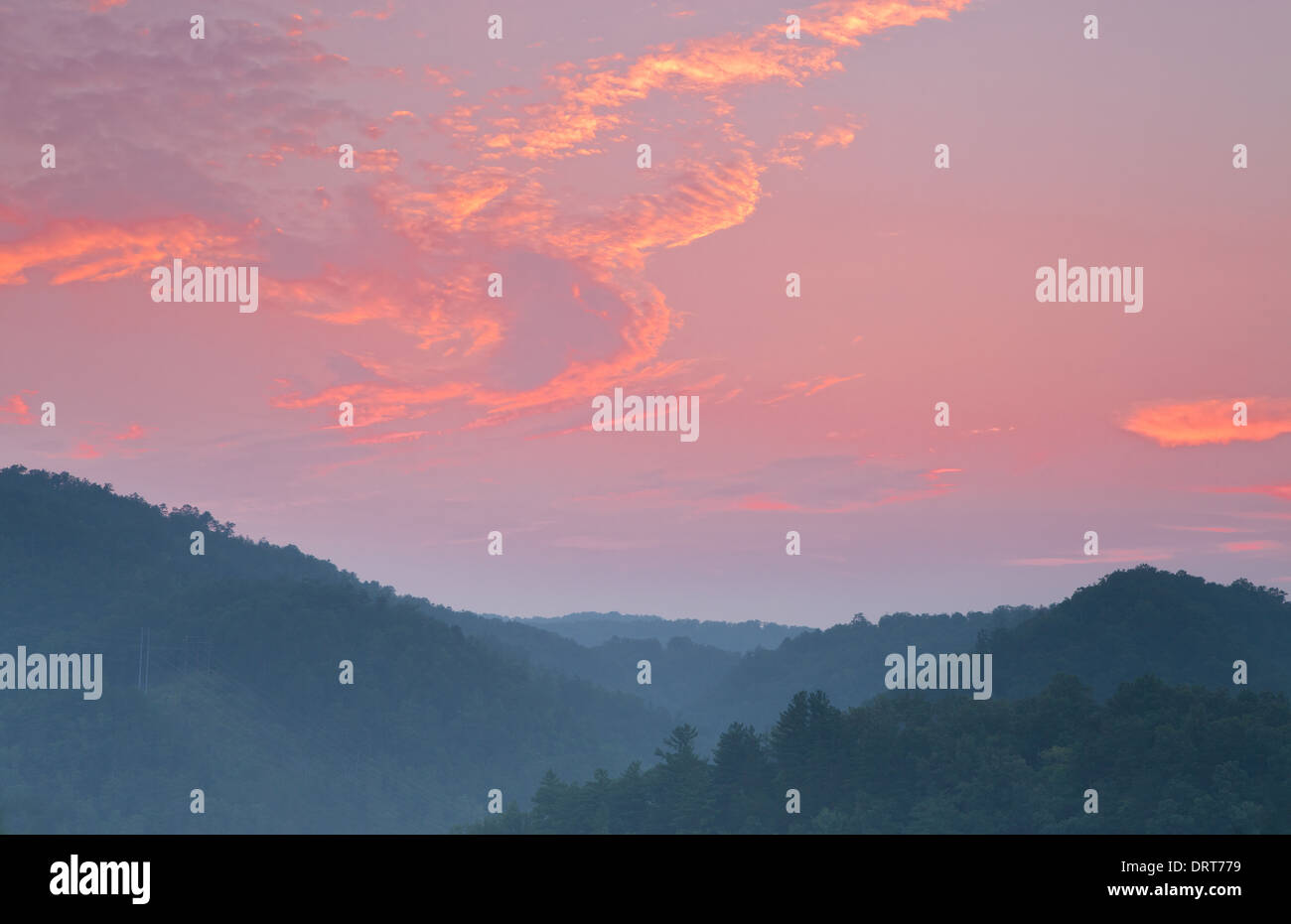Smoky Mountain sunrise Banque D'Images