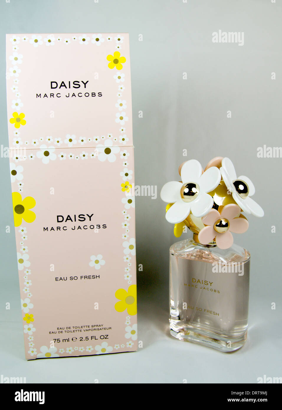Bouteille de parfum Daisy. Banque D'Images