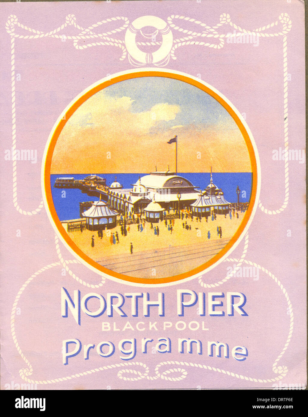 Programme de concert pour le North Pier, Blackpool Banque D'Images