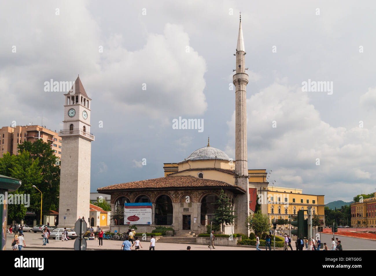 Ethem Bey mosquée, Tirana, Albanie Banque D'Images