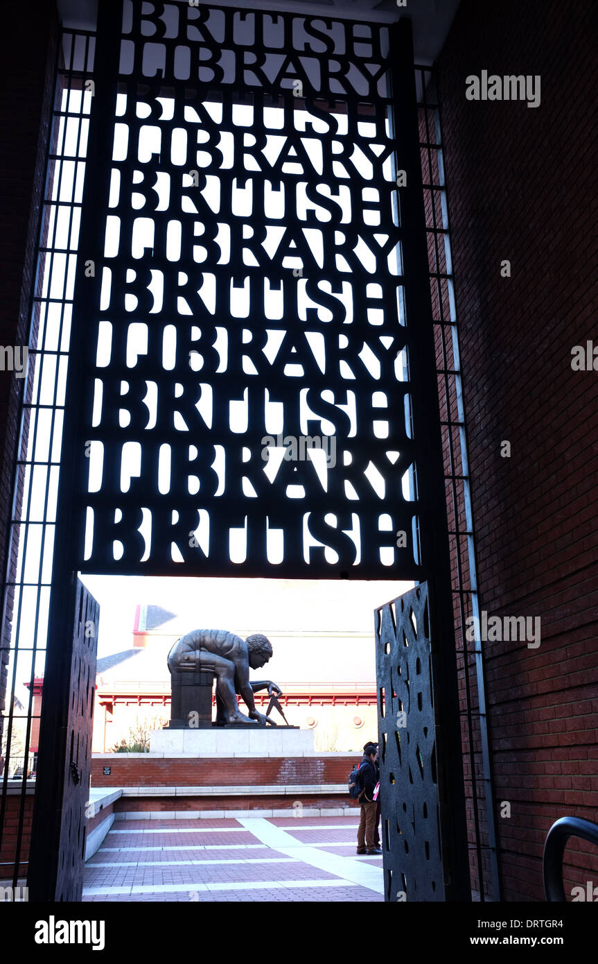 La British Library dans Euston Road London NW1 uk Banque D'Images