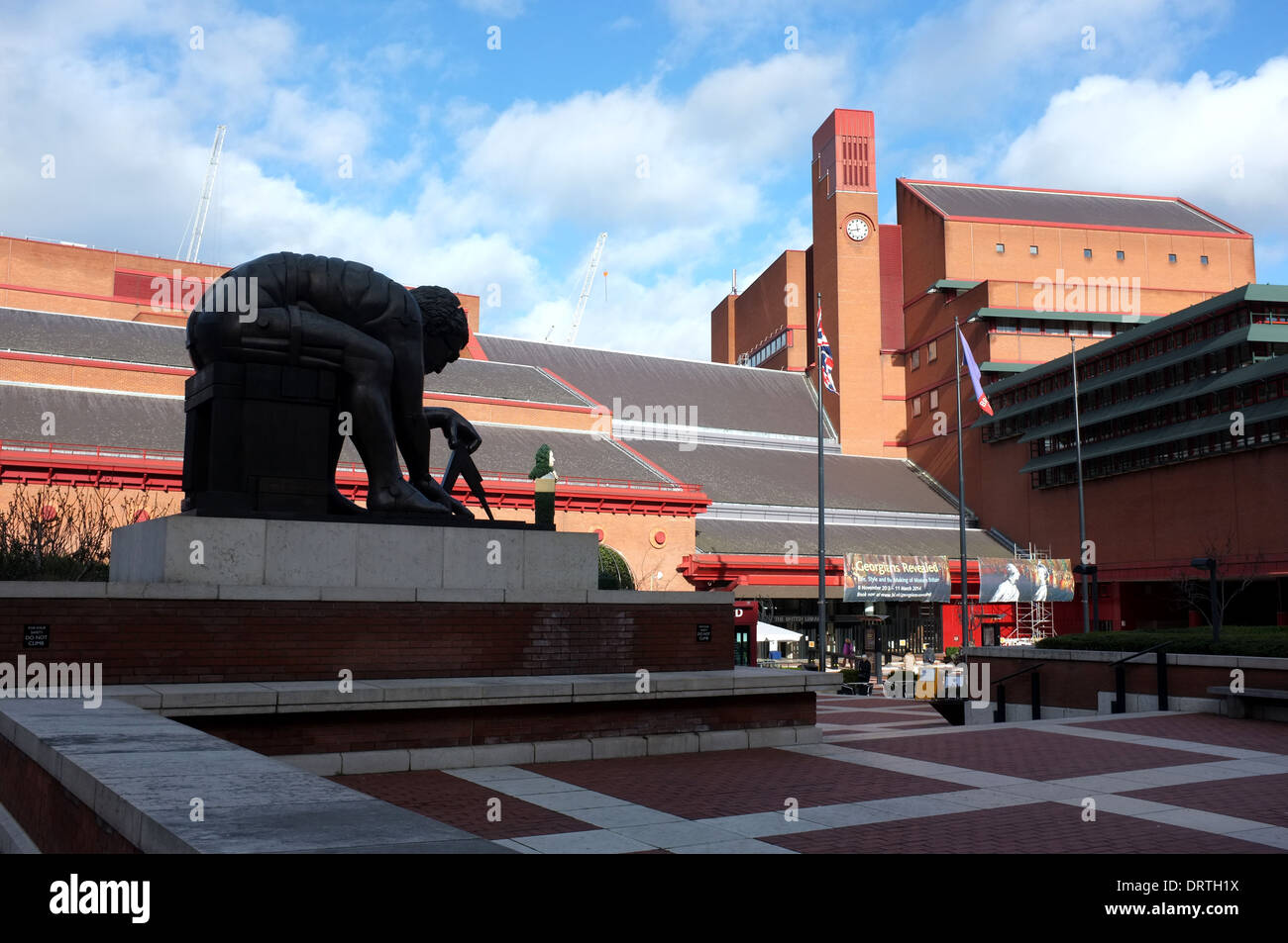 La British Library dans Euston Road London NW1 uk 2014 Banque D'Images