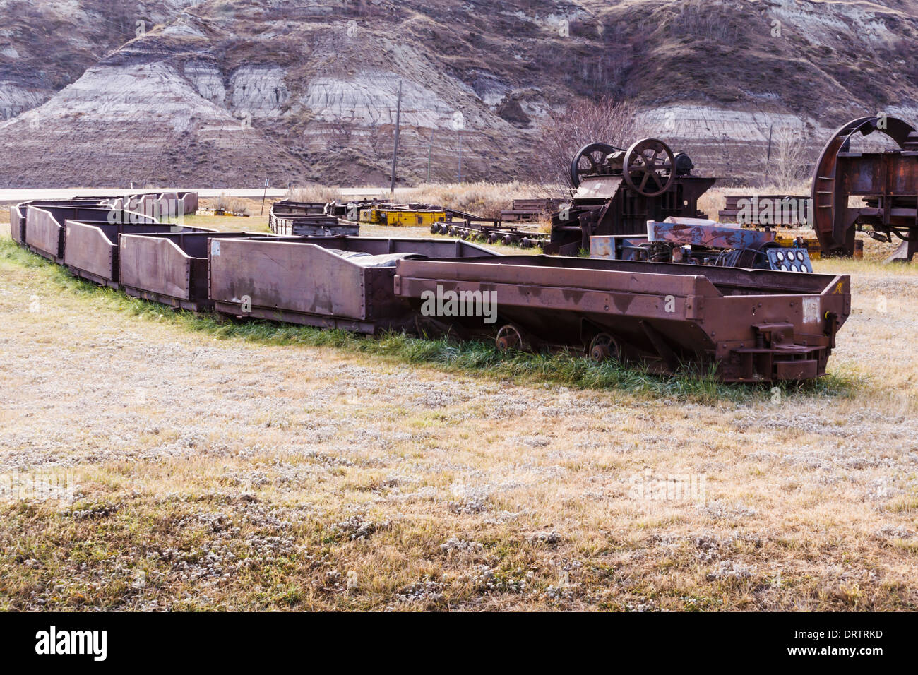 Musée de la mine de charbon de l'Atlas près de Drumheller en Alberta, Canada. Banque D'Images