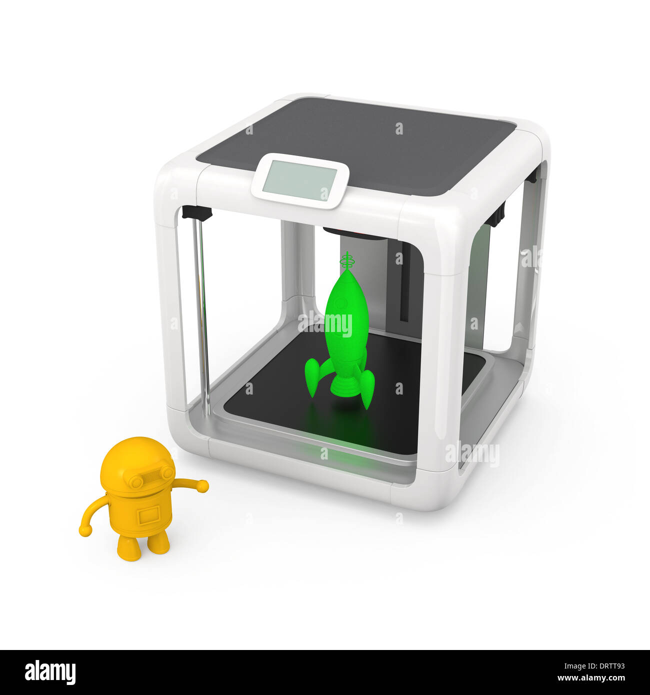 Imprimante 3D personnelle compacte avec modèle solide Banque D'Images