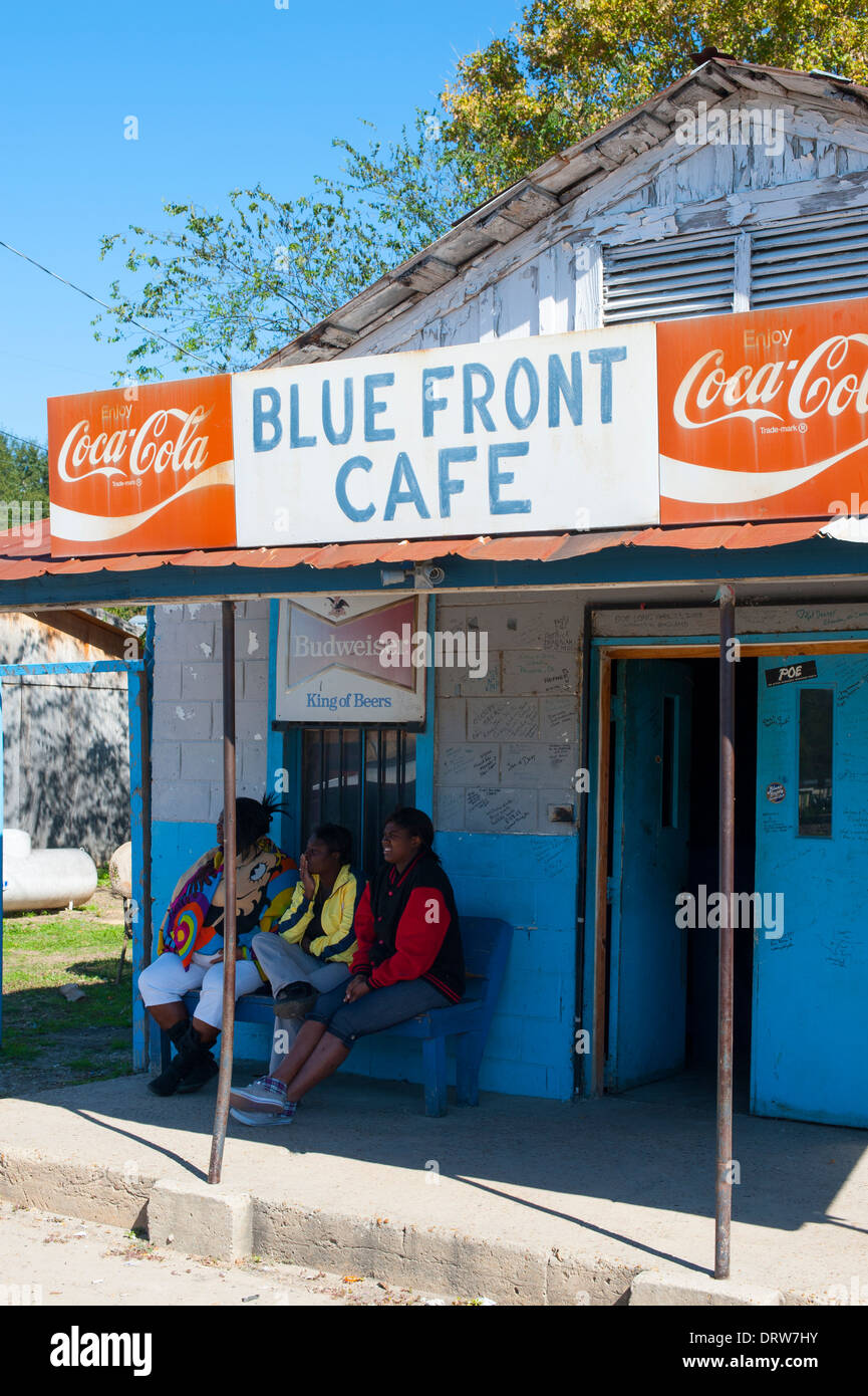 USA Mississippi MS Miss Bentonia - Blue/Cafe juke joint Blues Trail administré par Jimmy "Duck" Holmes exterior Banque D'Images