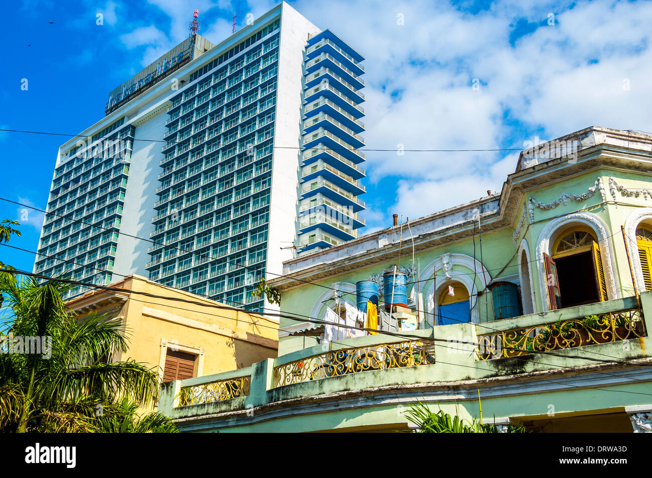 L'hôtel Habana Libre; ; peuple cubain et de l'architecture,La Havane, Cuba, Caraïbes Banque D'Images