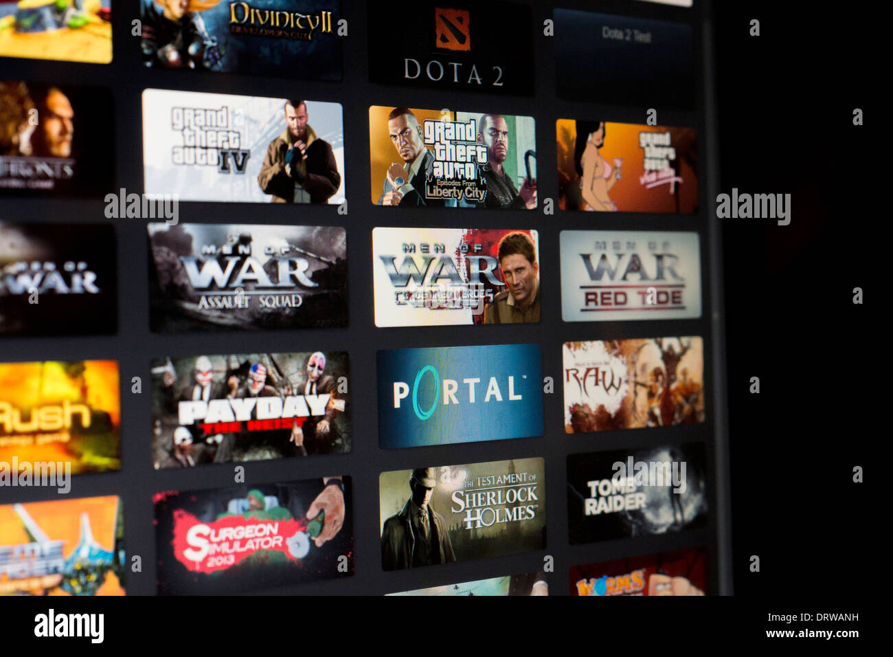 Jeux PC de soupapes collection Grand Theft Auto Banque D'Images