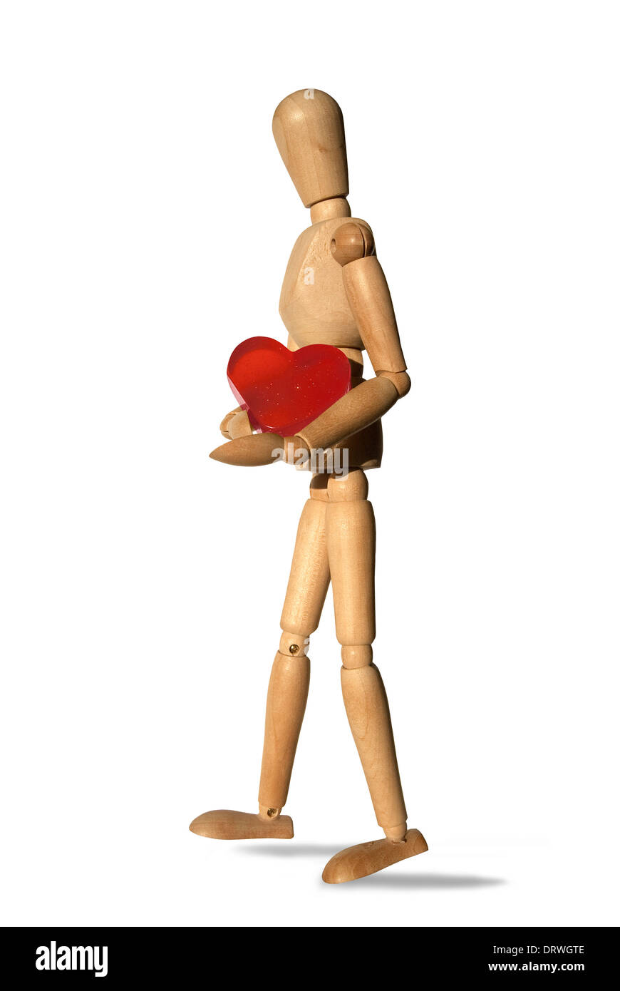 Saint Valentin, coeur rouge, Santé Banque D'Images