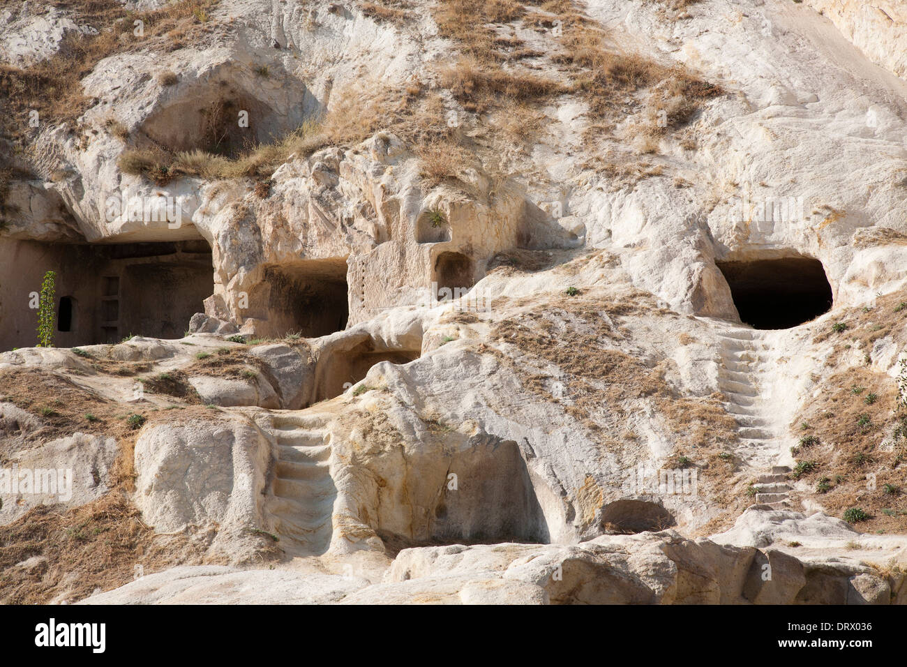 Caves à Urgup, village Cappadoce, Anatolie, Turquie, Asie Banque D'Images