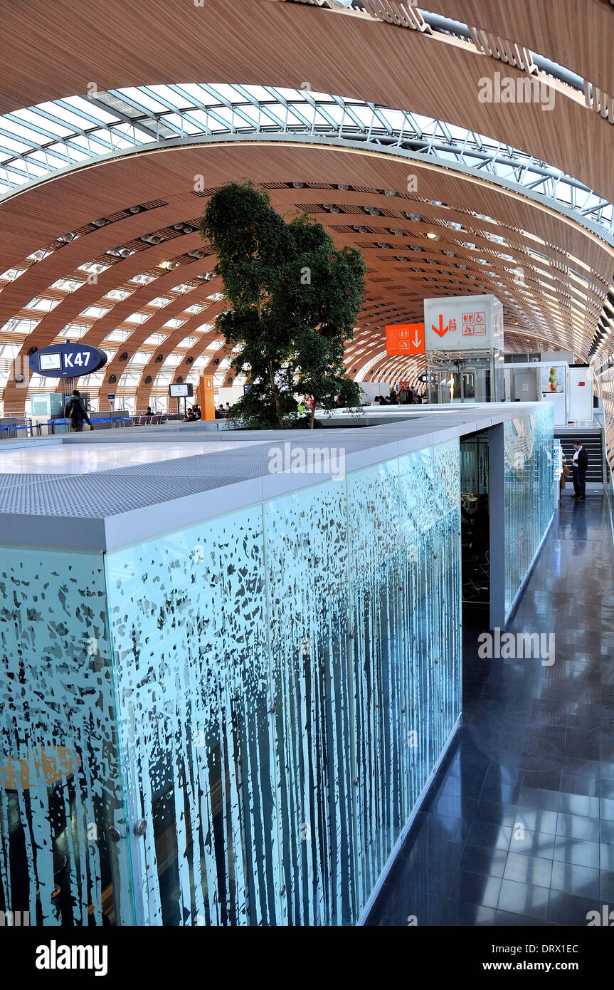 Airport terminal smoking area Banque de photographies et d’images à