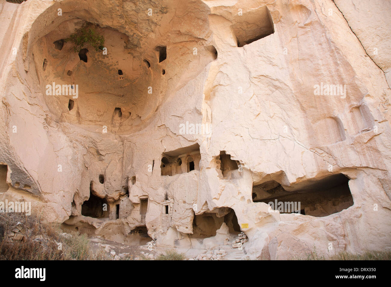 Les formations géologiques, monastère, musée en plein air de Zelve, Cappadoce, Anatolie, Turquie, Asie Banque D'Images