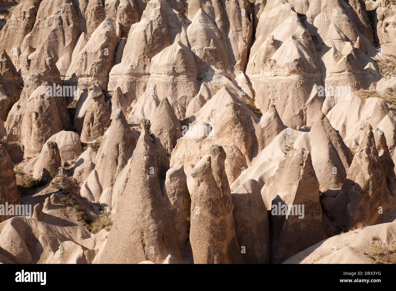 Les formations géologiques, devrenet vallée, domaine de Zelve, Cappadoce, Anatolie, Turquie, Asie Banque D'Images