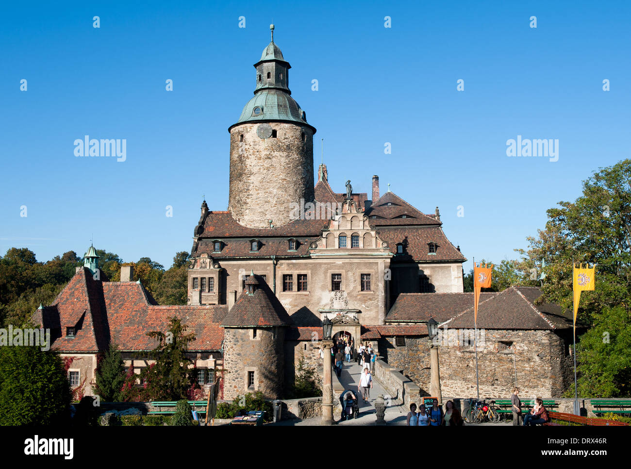 Château Czocha, Basse-silésie, Pologne Banque D'Images