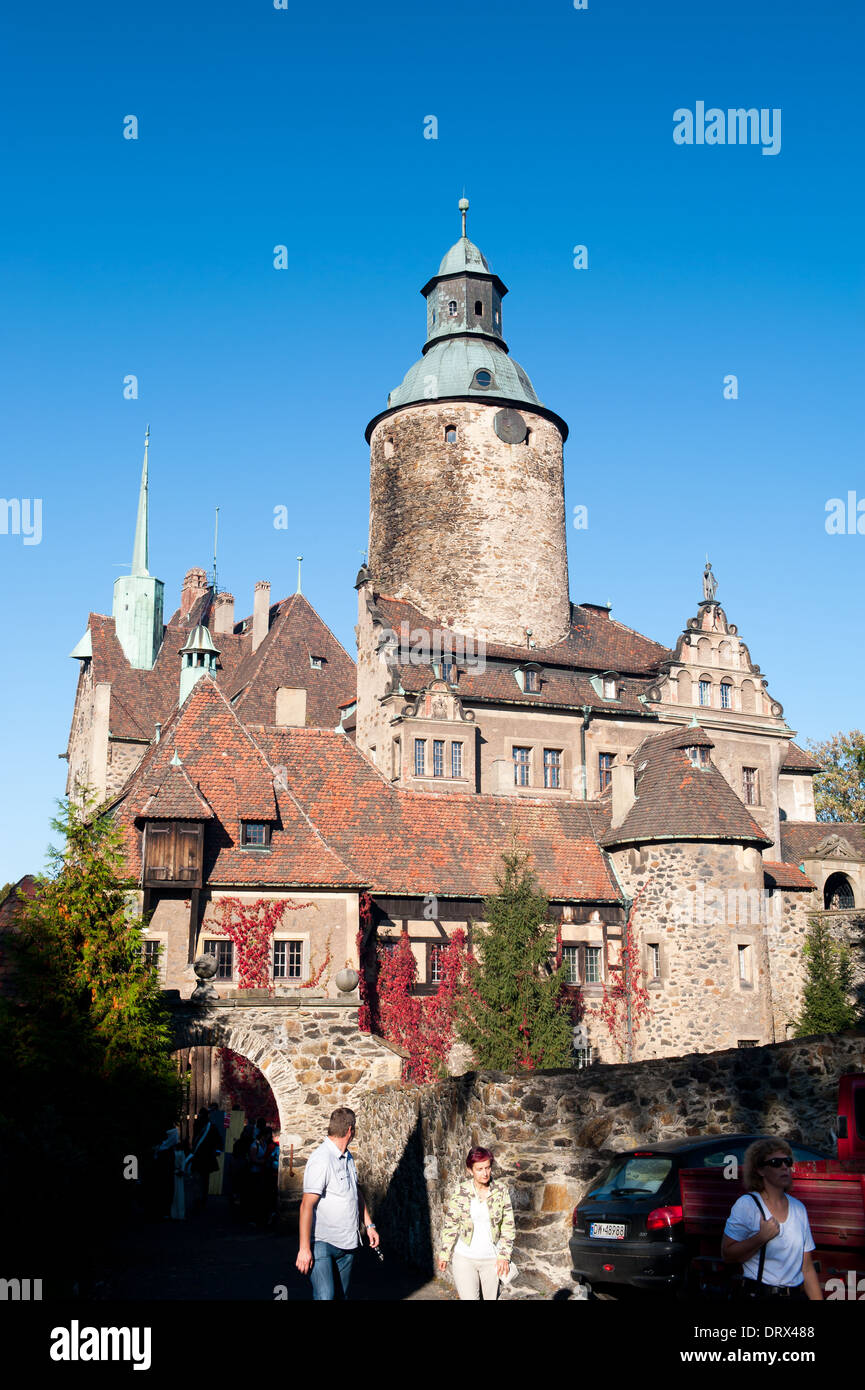 Château Czocha, Basse-silésie, Pologne Banque D'Images