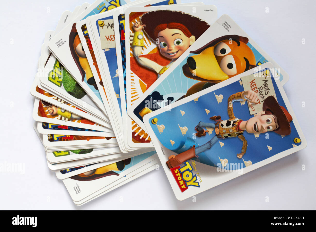 Toy Story Cards Set Sur Fond Blanc Photo Stock Alamy