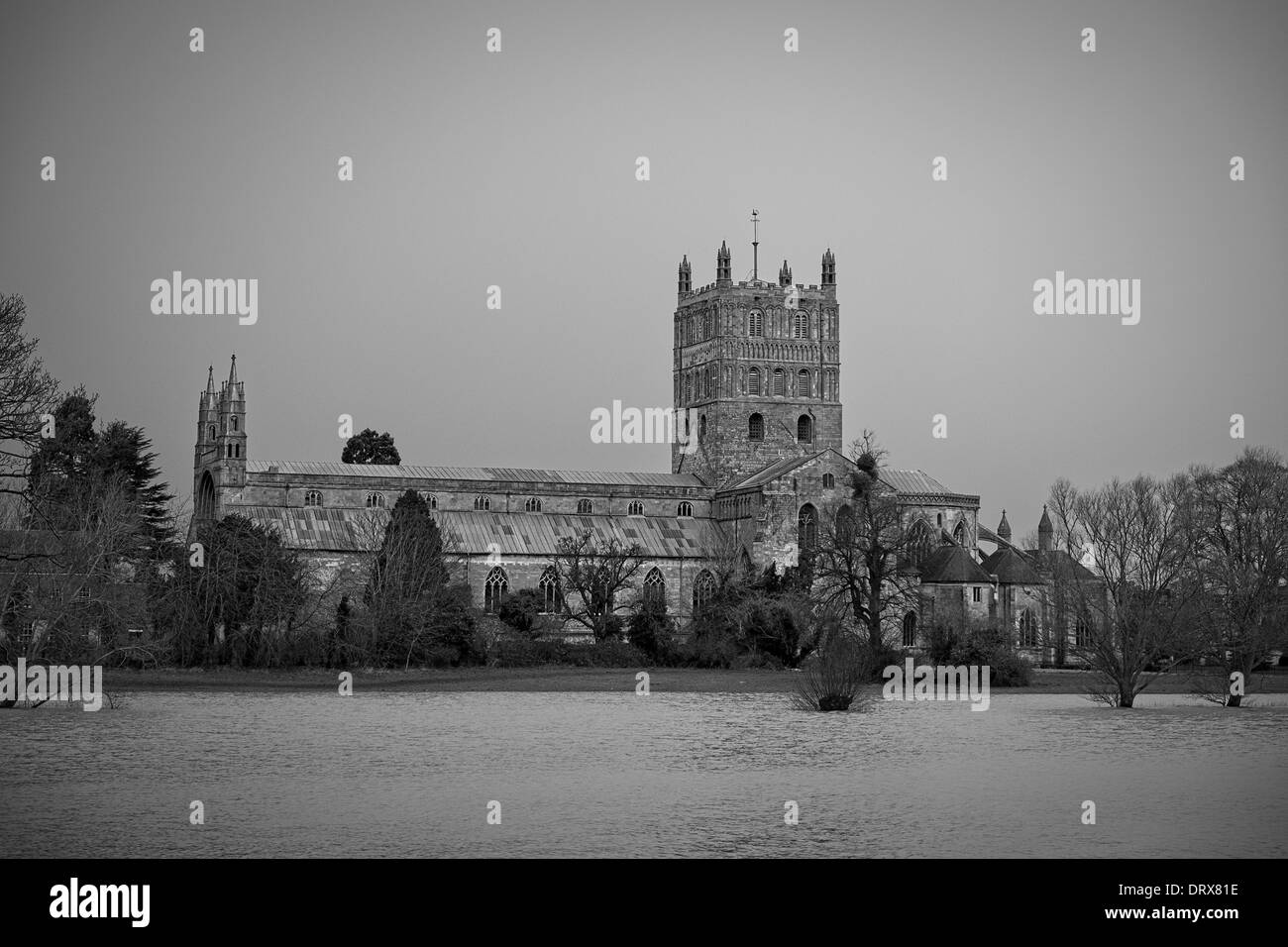 Abbaye de Tewkesbury Banque D'Images