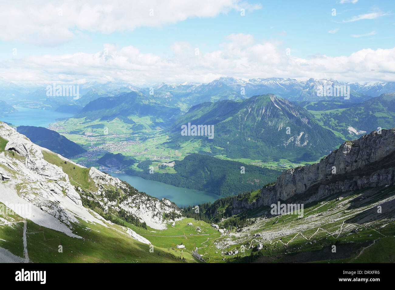 Vue panoramique du Mont Pilatus, Suisse Banque D'Images