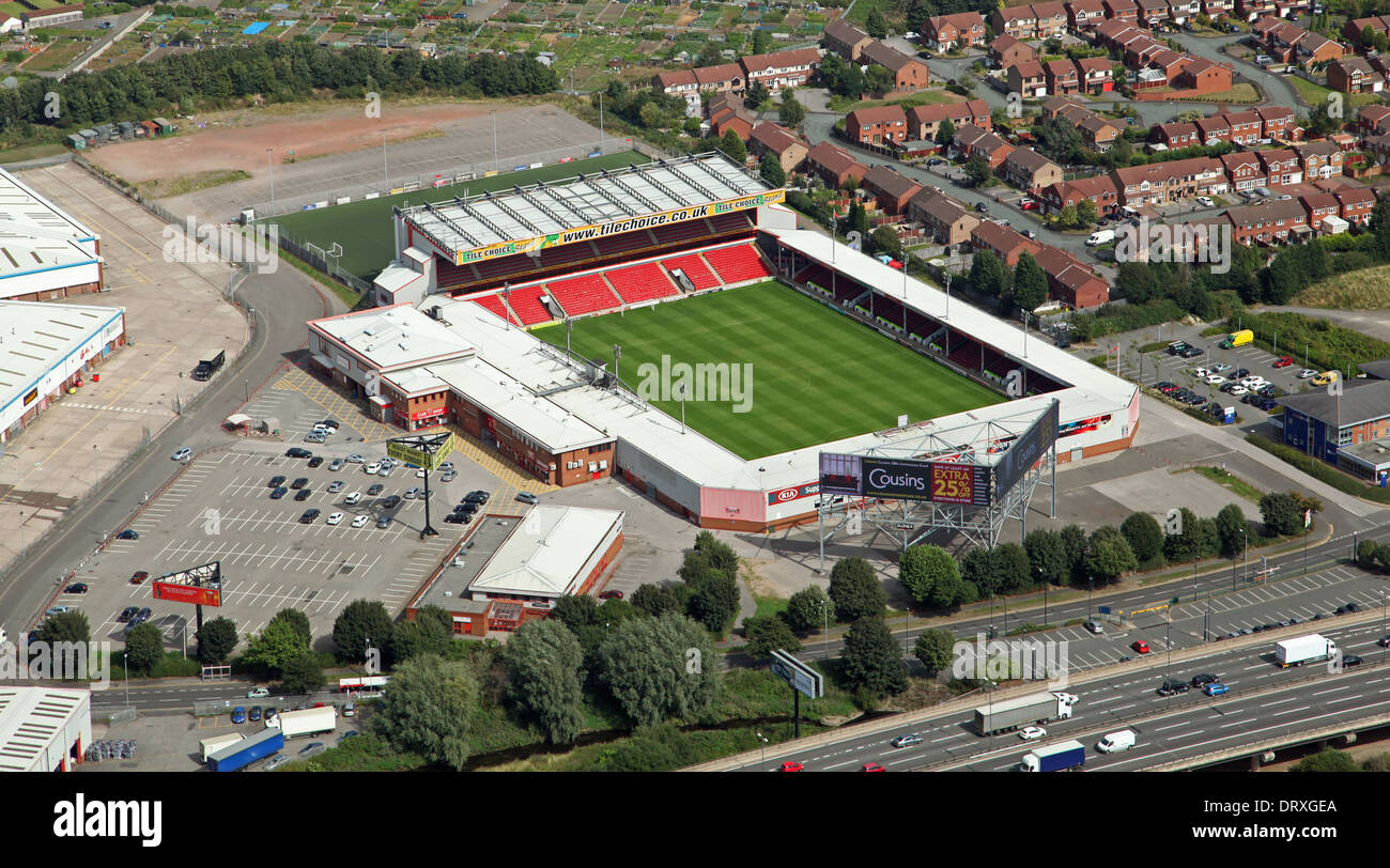 Vue aérienne de Walsall football FC Le Bescot Stadium Banque D'Images