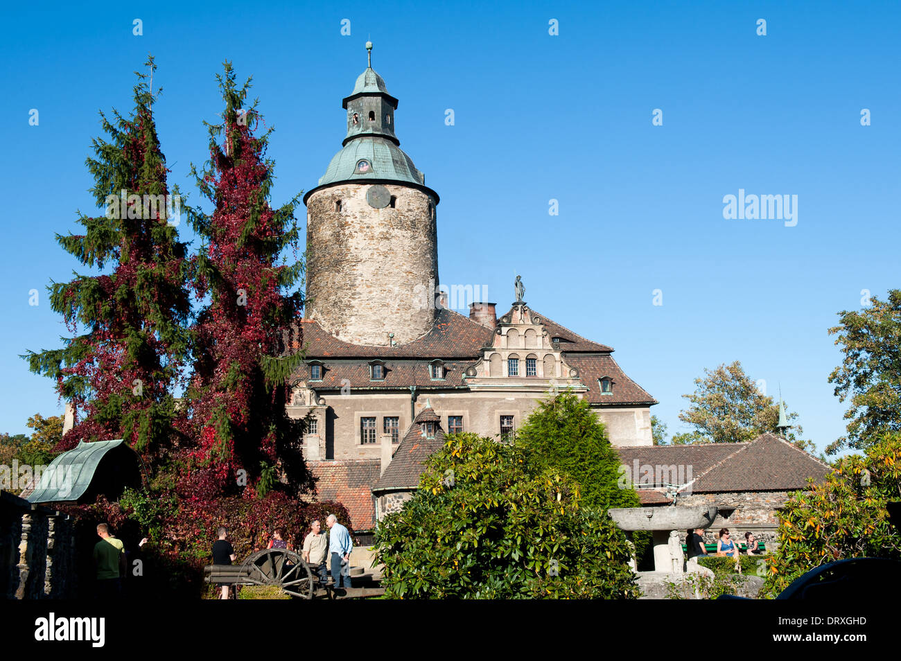 Château Czocha, Basse-silésie, Pologne Banque D'Images