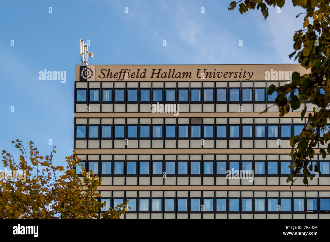 L'extérieur de bâtiment Owen, Sheffield Hallam University, UK. Banque D'Images