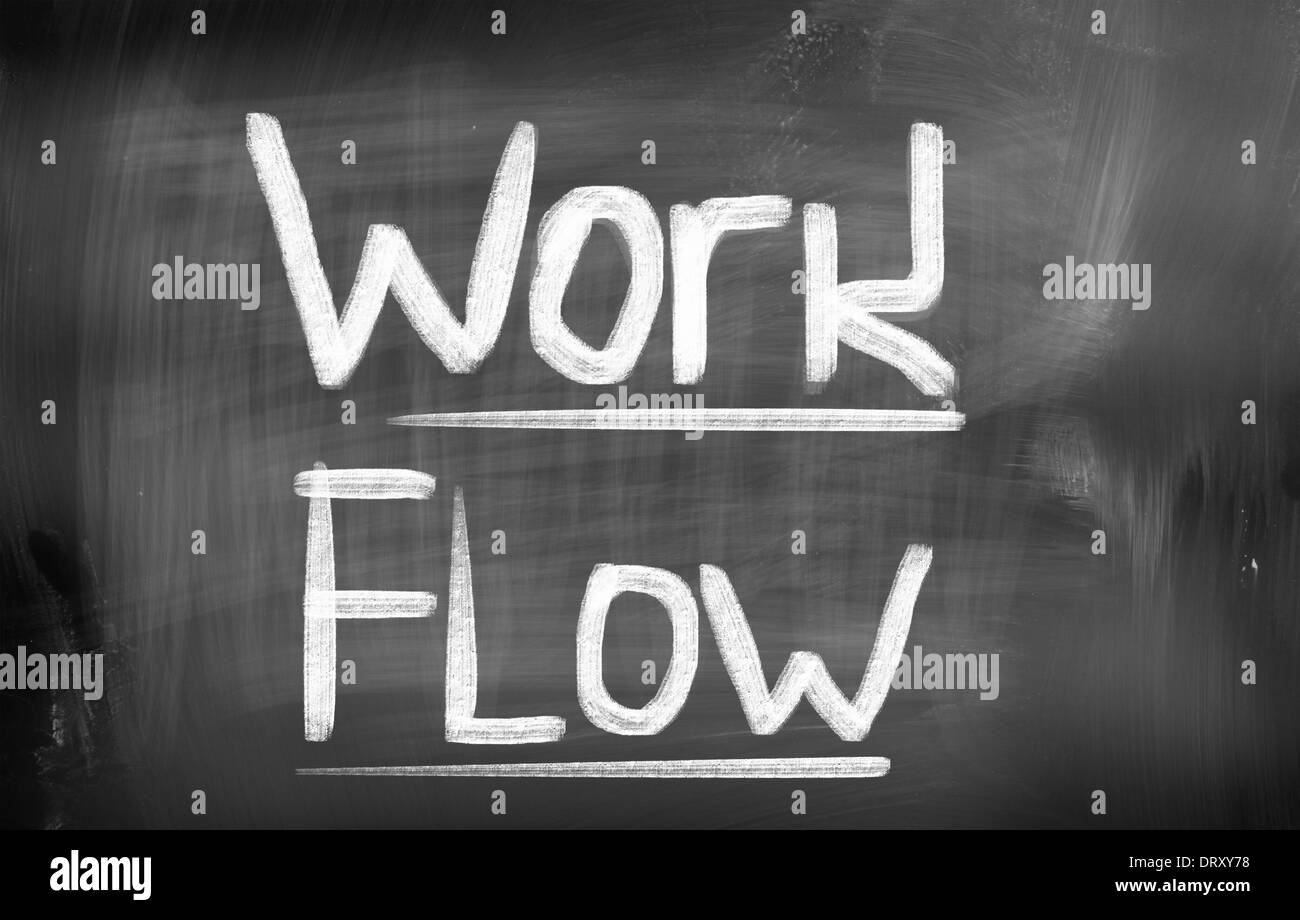 Concept de flux de travail Banque D'Images