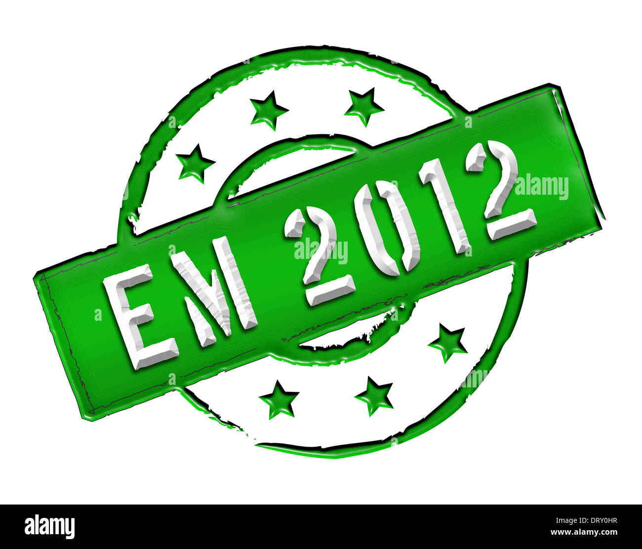 EM 2012 - timbre Banque D'Images