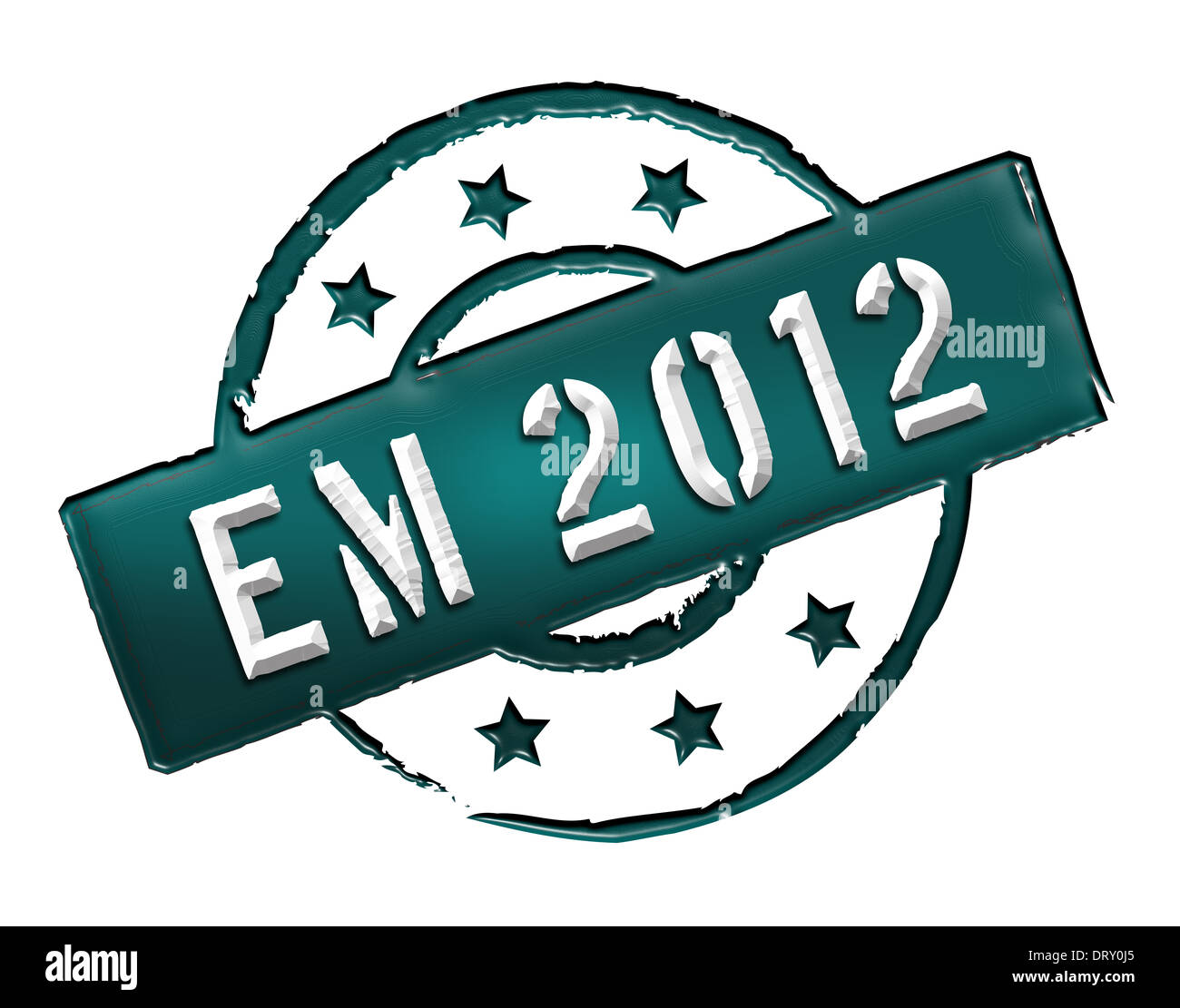 EM 2012 - timbre Banque D'Images